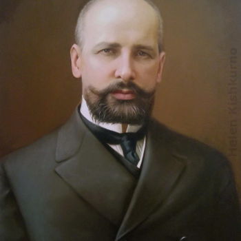Pintura intitulada "Pyotr Stolypin" por Helen Kishkurno, Obras de arte originais, Outro