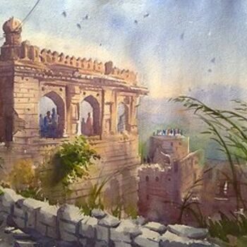 Malarstwo zatytułowany „Aurangabad” autorstwa Kishore Singh, Oryginalna praca