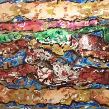 Pittura intitolato "powercheeseburger.j…" da Klob, Opera d'arte originale, Acrilico