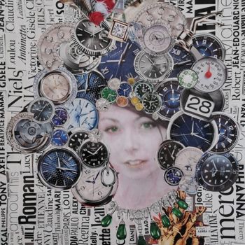 Collages titled "Le matin d Alice" by Claire Ferrari (klrferr), Original Artwork, Collages