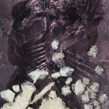 Malerei mit dem Titel "Sin Nombre" von Nina Koba, Original-Kunstwerk, Öl