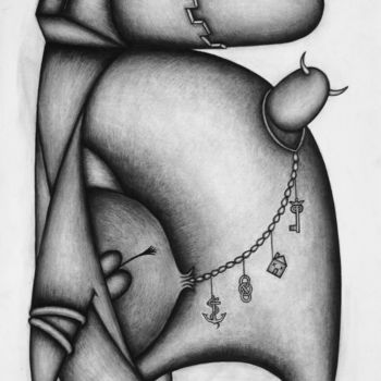 Drawing titled "Hera: The Incubatio…" by Kerry O. Furlani, Original Artwork, Charcoal