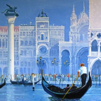 Malarstwo zatytułowany „Венеция” autorstwa Kolbart, Oryginalna praca, Olej