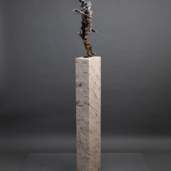 Sculpture intitulée "MARCED VII" par Konrad Ziolkowski, Œuvre d'art originale, Bronze