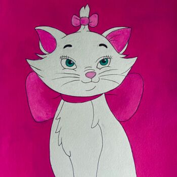 Peinture intitulée "Kitten Marie (Arist…" par Evangelina, Œuvre d'art originale, Acrylique