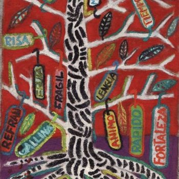 Peinture intitulée "Arbol menu" par Kardo Kosta, Œuvre d'art originale, Huile