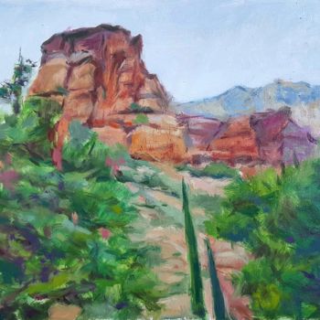 Painting titled "Sedona landscape" by Krasuckas, Original Artwork, Oil