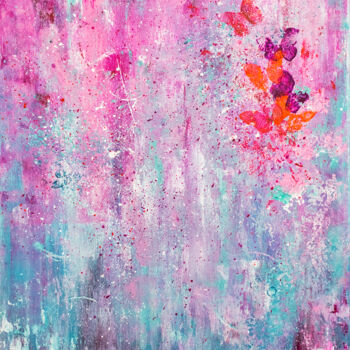 Painting titled "Spring" by Kristen Jelly, Original Artwork, Acrylic