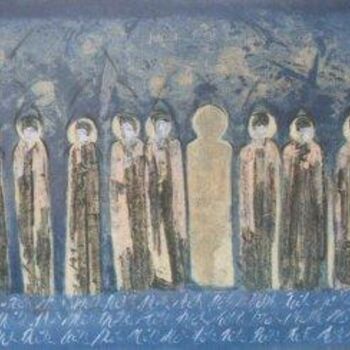Peinture intitulée "Vers d'autres cieux" par Agnan Kroichvili, Œuvre d'art originale, Acrylique