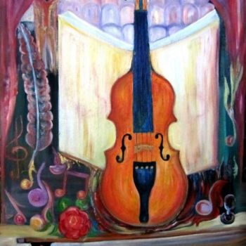 Ζωγραφική με τίτλο "violon2" από Kspersee, Αυθεντικά έργα τέχνης