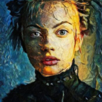 Peinture intitulée "Katie" par Kubelskyi Ruslan, Œuvre d'art originale, Acrylique