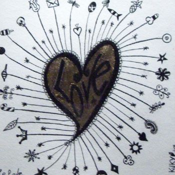 Dibujo titulada "KUKYLOVE SYMBOL" por Kuky, Obra de arte original, Otro