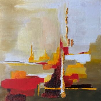Painting titled "Syros" by Laurence Mauviel, Original Artwork, Oil