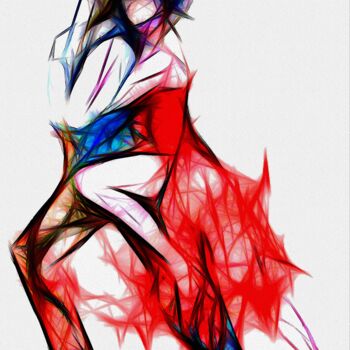 Digital Arts titled "Tango serré" by L.Roche, Original Artwork, Acrylic