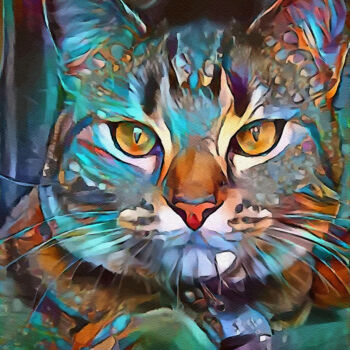 "Kamal, cat - Mix me…" başlıklı Dijital Sanat L.Roche tarafından, Orijinal sanat, Akrilik