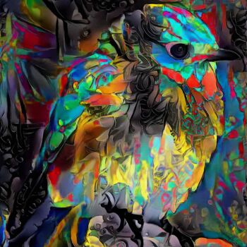 Digital Arts titled "Pajaro de Mayo" by L.Roche, Original Artwork, Acrylic