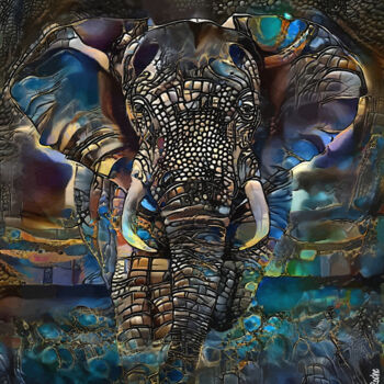 Digital Arts titled "Eléphant 6300" by L.Roche, Original Artwork, 2D Digital Work