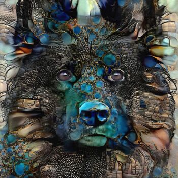 Digital Arts titled "Simon, dog" by L.Roche, Original Artwork, 2D Digital Work