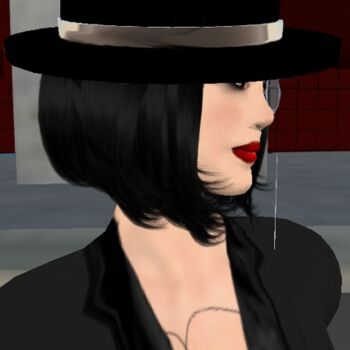 Digital Arts titled "Borsalino" by Lady Caviar, Original Artwork