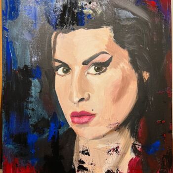 "Portrait Amy Wineho…" başlıklı Tablo Laetitia Boussouf Vignoles tarafından, Orijinal sanat, Akrilik