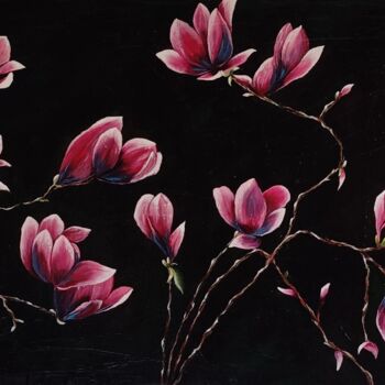 绘画 标题为“Magnolia” 由Laetitia Chambault, 原创艺术品, 丙烯