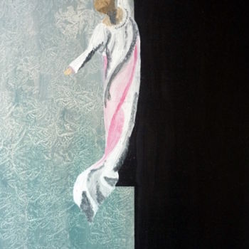 Painting titled "Melissande" by Lallement Martine, Original Artwork, Oil Mounted on Wood Stretcher frame