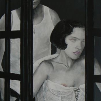 Peinture intitulée "La Dispute" par Arielle Lange, Œuvre d'art originale