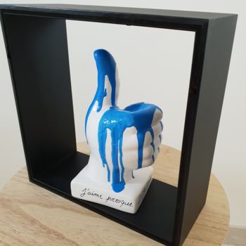 Sculptuur getiteld "J'aime presque (I l…" door Didier Lannoy, Origineel Kunstwerk, Keramiek