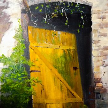 Schilderij getiteld "Permanently Open" door Lanny Roff, Origineel Kunstwerk, Acryl