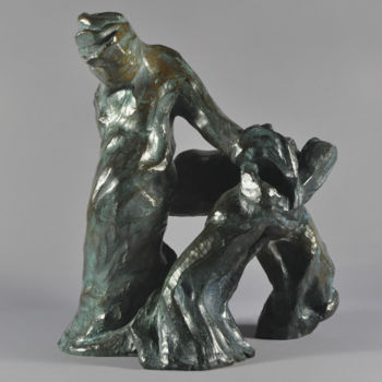 Sculptuur getiteld "Délivrance" door Brigitte De Lanouvelle, Origineel Kunstwerk, Bronzen