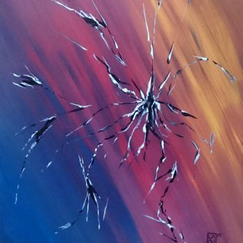 Painting titled "Opposition : L025" by Laou, Original Artwork, Acrylic