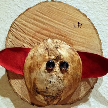 Skulptur mit dem Titel "Der Magister" von Lari Peters, Original-Kunstwerk, Holz