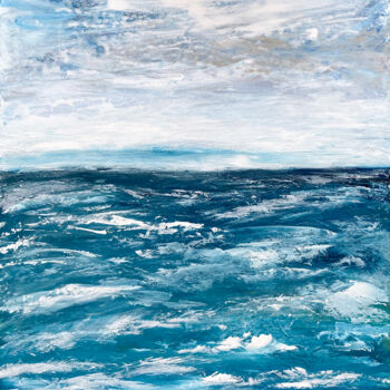 Peinture intitulée "Sea view" par Larisa Siverina, Œuvre d'art originale, Acrylique