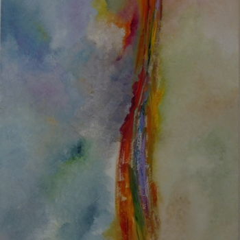 Painting titled "air" by Jocelyne Iché, Original Artwork, Acrylic