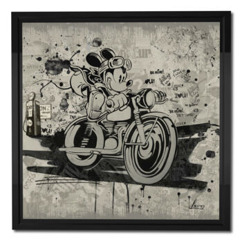 Digitale Kunst mit dem Titel "Mickey Bike" von Lascaz, Original-Kunstwerk, Digitale Malerei