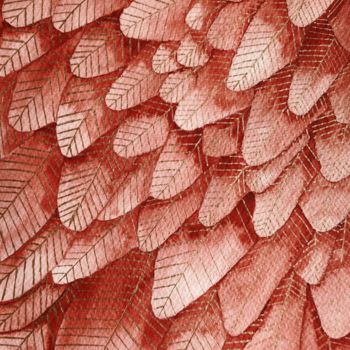 Pintura intitulada "Red feathers" por Nina Karpova, Obras de arte originais, Aquarela