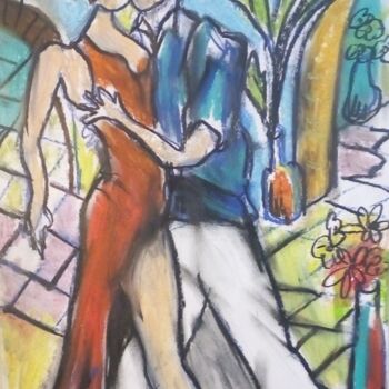 Drawing titled "Tango 19" by Laudu, Original Artwork, Pastel