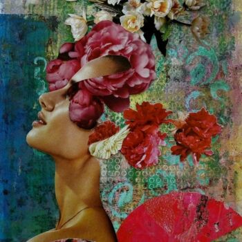 Collages getiteld "Mujer" door Laura Dangelo, Origineel Kunstwerk, Collages
