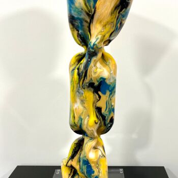 Escultura titulada "Wrapping Bonbon Mul…" por Laurence Jenk, Obra de arte original, Plástico