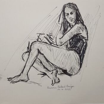 Drawing titled "Così fan tutte" by Laurence Machard Brujas, Original Artwork, Marker