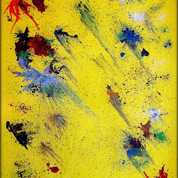 Peinture intitulée "PUCE" par Laurent Boron, Œuvre d'art originale, Acrylique