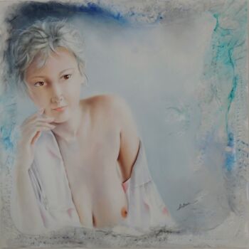 Painting titled "Zéna" by Laurent Buffnoir, Original Artwork, Oil