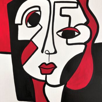 Painting titled "Emilie" by Laurent Folco, Original Artwork, Acrylic