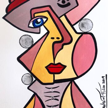 Painting titled "Coup de soleil" by Laurent Folco, Original Artwork, Acrylic