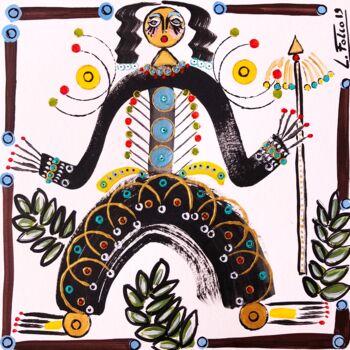 Pintura intitulada "Zulu2" por Laurent Folco, Obras de arte originais, Acrílico