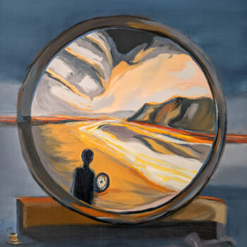 Pintura titulada "Vision à travers la…" por Laurent Perazza, Obra de arte original, Oleo Montado en Bastidor de camilla de m…