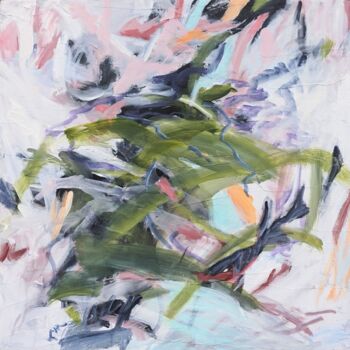 Картина под названием "A New Leaf" - Laurie Macmillan, Подлинное произведение искусства, Акрил Установлен на Деревянная рама…