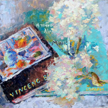 Pittura intitolato "Still life with Hyd…" da Valerie Lazareva, Opera d'arte originale, Olio