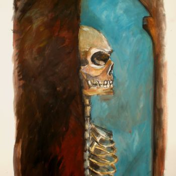 Painting titled "La danse macabre- l…" by Alexander Leal Cid, Original Artwork, Other