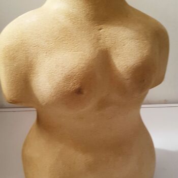 Sculpture intitulée "entièrement nu" par Daniel Le Curieux, Œuvre d'art originale, Pierre